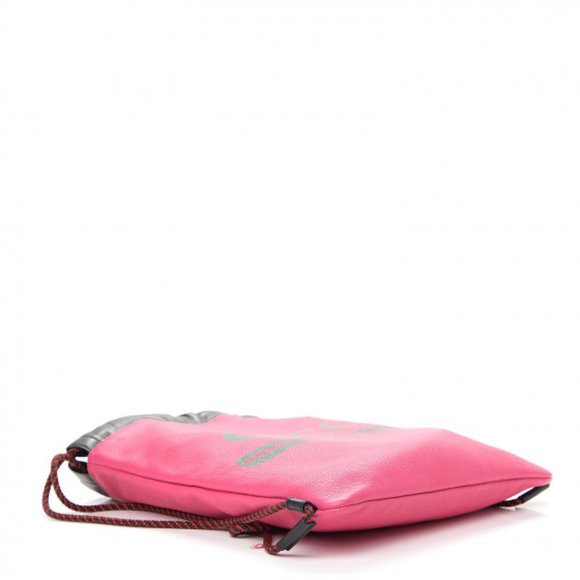 Gucci 2018 Leather Drawstring Backpack in Pink NEW W DUSTBAG - Picture 3 of 12